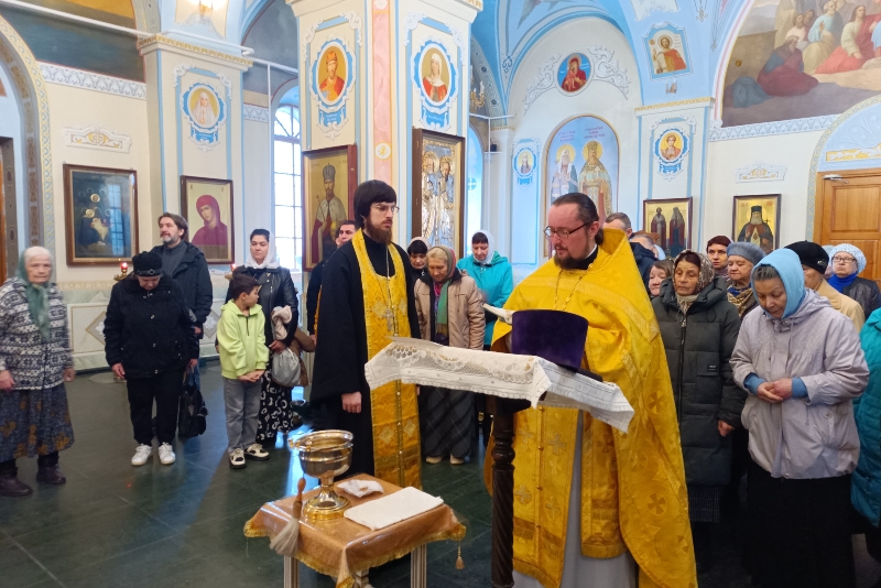 В Свято-Тихоновском соборном храме города Острогожска совершен благодарственный молебен, ознаменовавший окончание работ по росписи храма