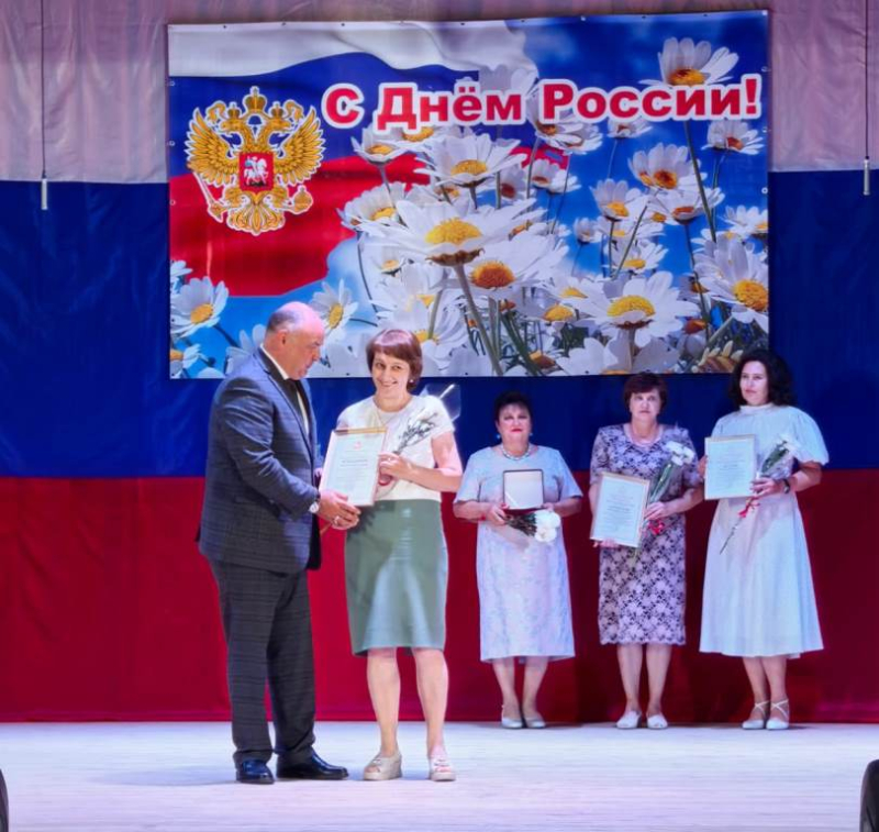 Празднование Дня России в Репьевке