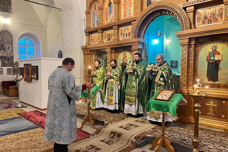 В храме святого благоверного князя Александра Невского села Петровка Павловского района молитвенно отметили престольный праздник.