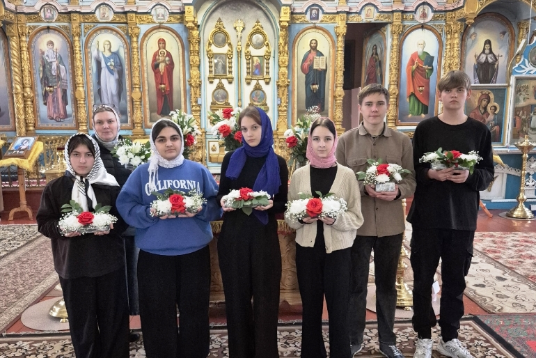 Мастер класс по храмовой флористике в храме Иоанна Богослова села Нижний Мамон