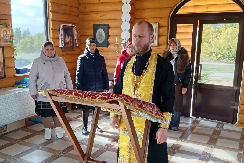 В храме села Березняги совершен молебен и освящена икона Божией Матери «Неопалимая Купина»