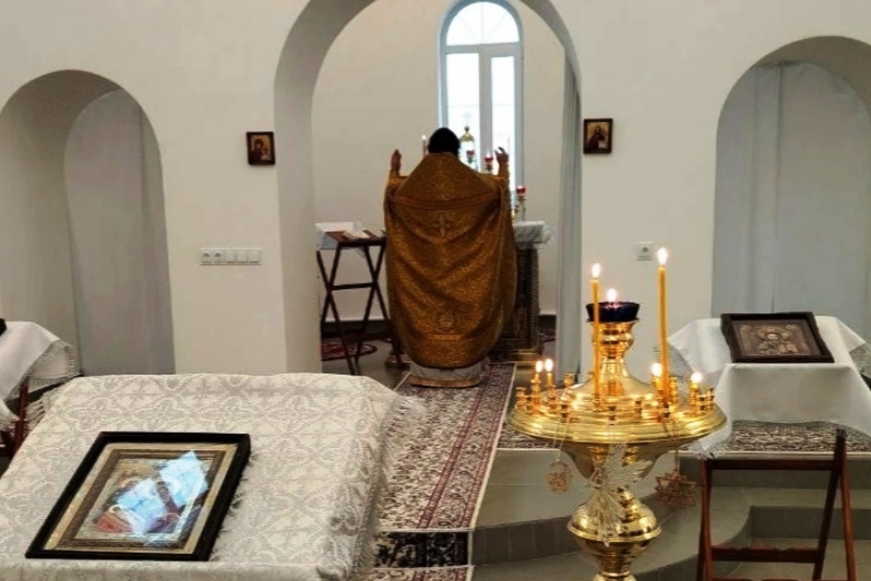 Праздничное богослужение в Михайло-Архангельском храме села Нижний Карабут