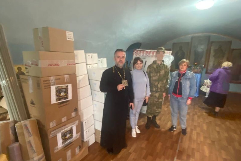 Руководитель епархиального отдела по приграничному сотрудничеству встретил очередной гуманитарный груз