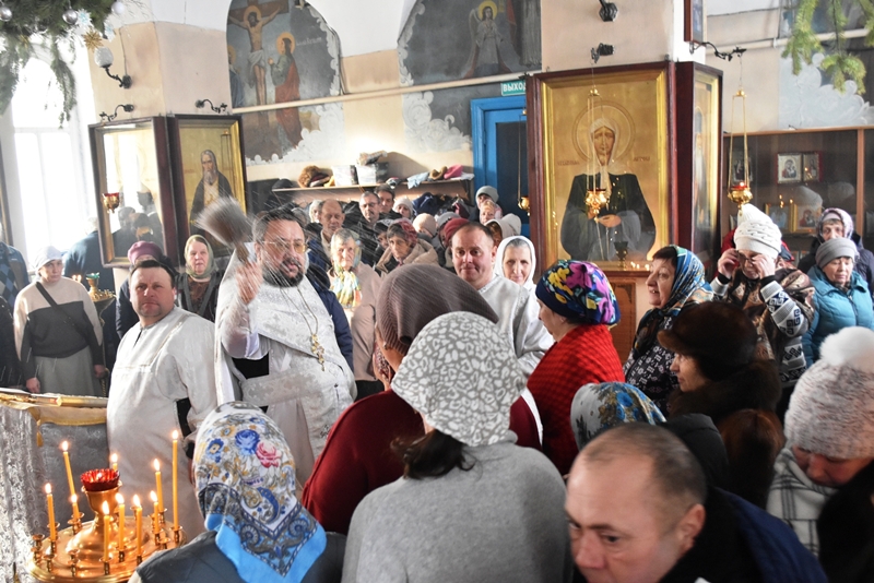 В праздник Крещения Господня в Петропавловском районе совершен чин великого освящения воды