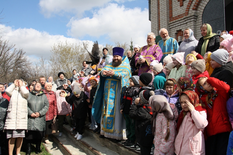 Праздник Благовещения Пресвятой Богородицы в Казанском храме Каменки