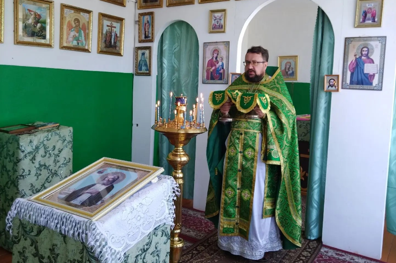 В домовом храме во имя святого преподобного Серафима Саровского села Лещаное молитвенно отметили престольный праздник