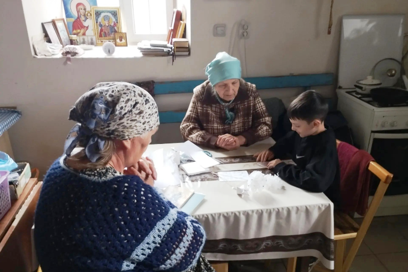 В Воскресной группе при храме Преображения Господня села Заброды традиционно состоялся урок «Добра и милосердия»