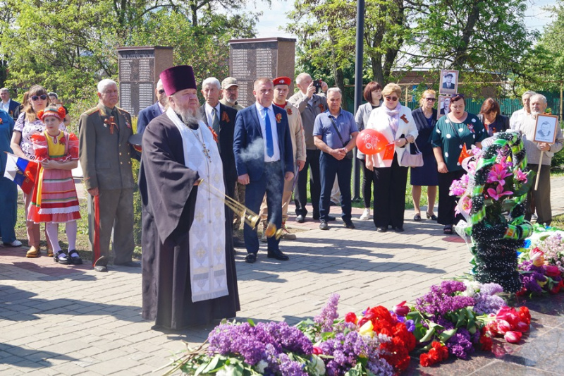 В Верхнемамонском районе торжественно отметили День Великой Победы