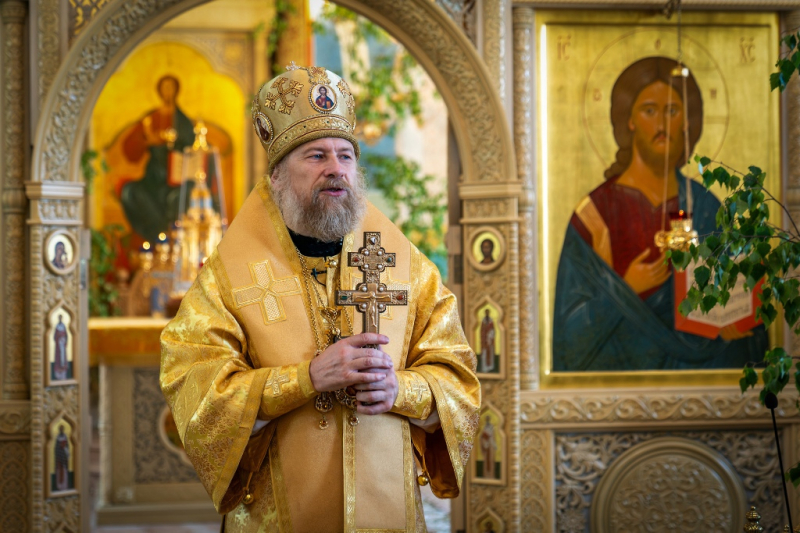 Поздравление епископа Дионисия митрополиту Воронежскому и Лискинскому Леонтию с днем тезоименитства