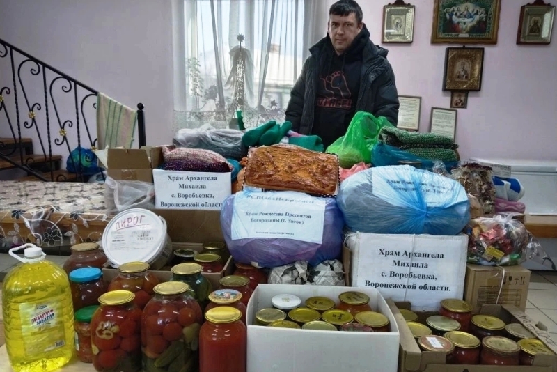 Прихожане различных храмов Воробьевского района направили очередной гуманитарный груз в зону проведения специальной военной операции