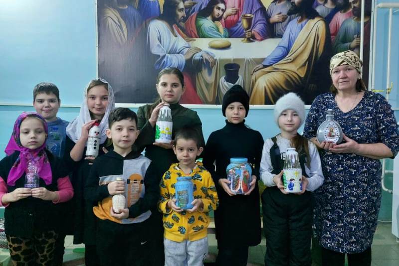 В воскресной группе при Пантелеимоновском храме с. Пришиб прошёл мастер-класс