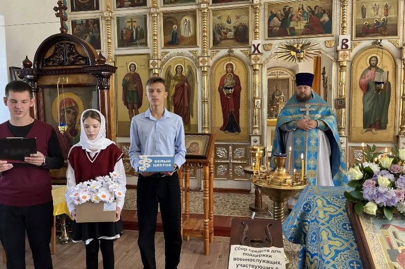 Храм иконы Божией Матери «Казанская» села Покровка Острогожского района принял участие в акции «Белый цветок»