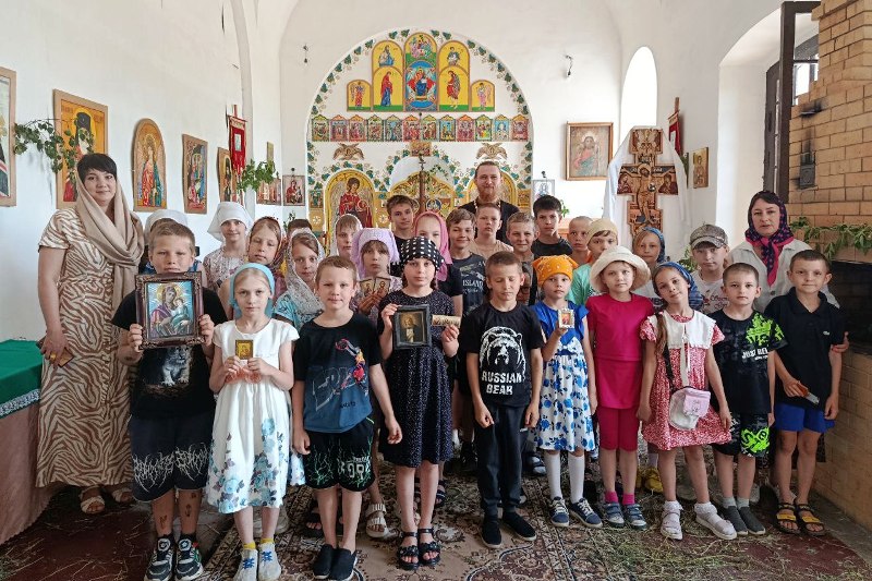 В Преображенском храме села Подгорное состоялось образовательное мероприятие для воспитанников пришкольного лагеря «Парус»