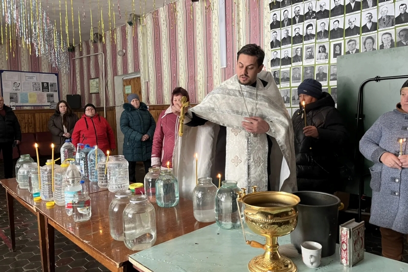 Великое освящение воды в селах Кантемировского района