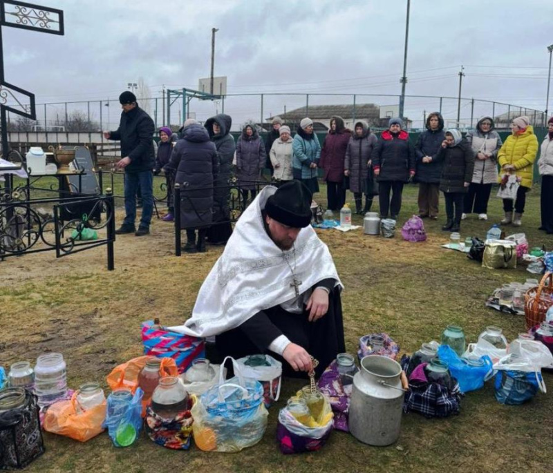 Великое освящение воды в Крещенский сочельник в сёлах Богучарского благочиния