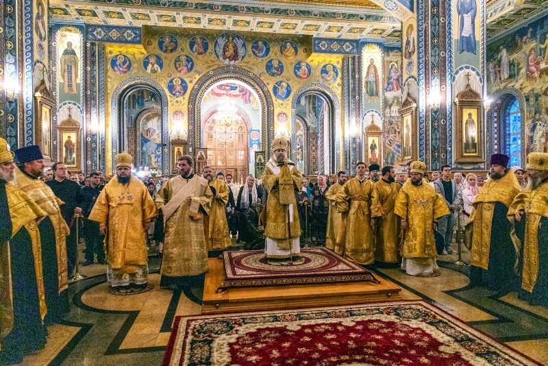 В Благовещенском кафедральном соборе г. Воронежа совершено торжественное богослужение в канун праздника Собора Воронежских святых