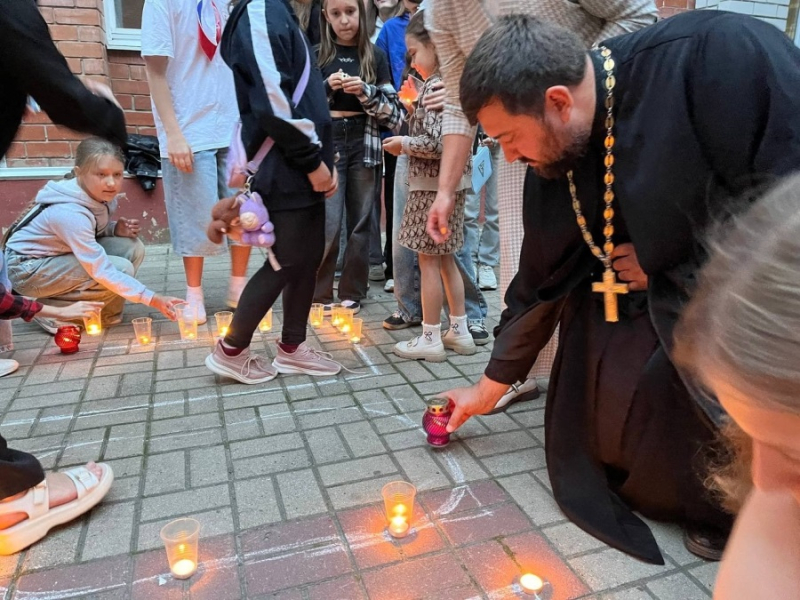 Акция "Свеча памяти" в Подгоренской школе