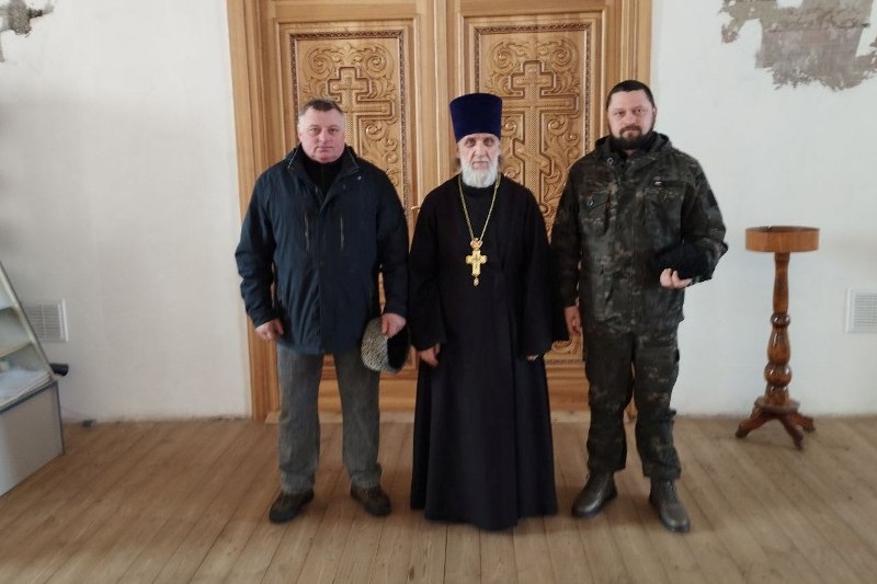 В День защитника Отечества помощник благочинного Калачеевского церковного округа по взаимодействию с казачеством встретился с казаками