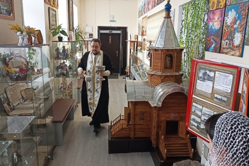 В Петропавловском районе освятили здание краеведческого экспозиционно‑выставочного отдела»