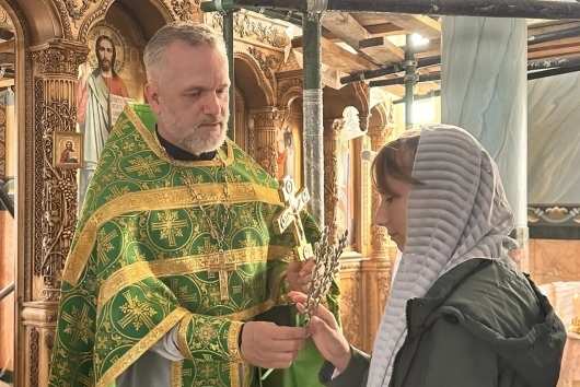 Прихожане Троицкого и Успенского храмов сел Новая и Старая Калитва встретили праздник – Вход Господень в Иерусалим