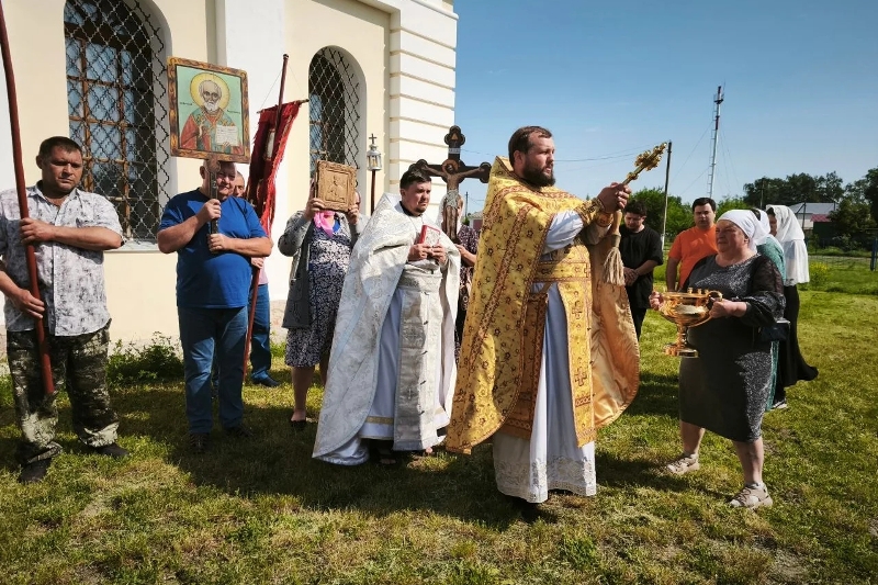 Престольный праздник в селе Колбино