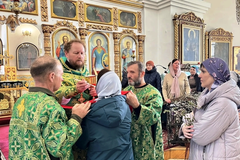 Праздник Входа Господня во Иерусалим в храме святого мученика Иоанна Воина города Богучара