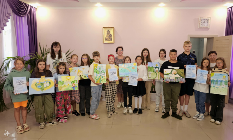 В Духовно-просветительском центре во имя святого Тихона Задонского провели 1 этап епархиального конкурса «Мы рисуем Божий  мир»