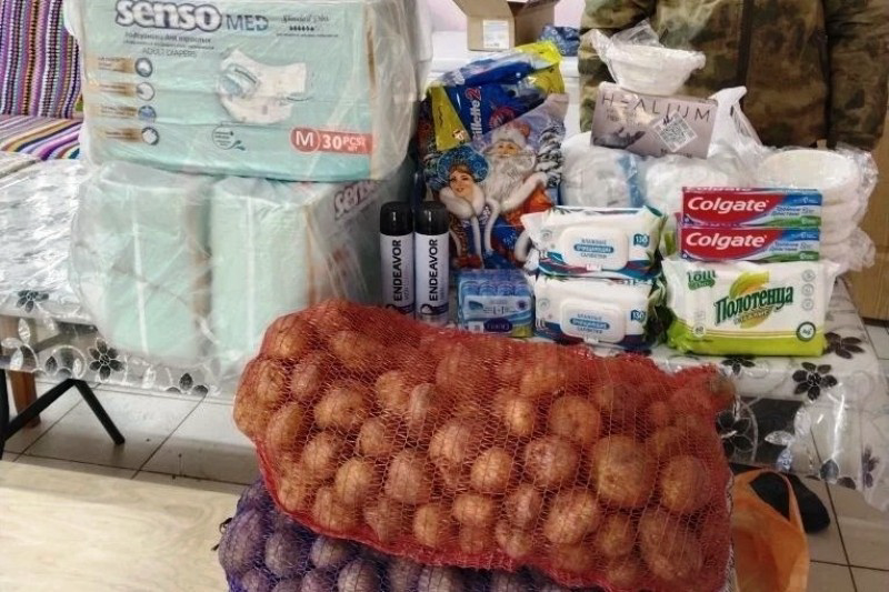 Жители села Воробьевка передали очередную партию гуманитарной помощи на фронт