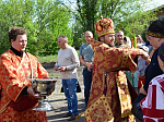 Архипастырь возглавил пасхальную утреню в храме Покрова Пресвятой Богородицы с. Ливенка Павловского благочиния