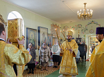 Епископ Россошанский и Острогожский Дионисий возглавил воскресное богослужение в храме преподобного Сергия Радонежского села Мастюгино Острогожского благочиния