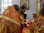 Преосвященнейший епископ Дионисий совершил Божественную литургию в Георгиевском храме села Терновое Острогожского района