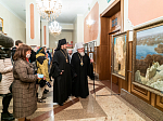 Глава Воронежской митрополии посетил торжественное открытие выставки работ преподавателей и студентов Академии акварели и изящных искусств Сергея Андрияки (г. Москва)