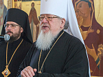 В день памяти священномученика Петра, архиепископа Воронежского, епископ Россошанский и Острогожский Дионисий сослужил митрополиту Воронежскому и Лискинскому Сергию за богослужением в Алексиево-Акатовом монастыре