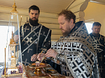 В Великий вторник епископ Дионисий совершил литургию Преждеосвященных Даров в храме Великомученика и Победоносца Георгия, с. Пасеково Кантемировского района