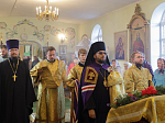 Епископ Россошанский и Острогожский Дионисий возглавил воскресное богослужение в храме преподобного Сергия Радонежского села Мастюгино Острогожского благочиния