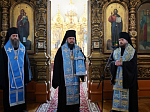 Епископ Россошанский и Острогожский Дионисий сослужил Преосвященным Архипастырям в Знаменском кафедральном соборе города Борисоглебска