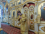 Правящий Архиерей возглавил торжественное богослужение в Тихоновском соборном храме города Острогожска и освятил новонаписанные фрески