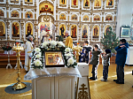 В Крещенский сочельник на сельских приходах Верхнемамонского района был совершен чин Великого освящения воды