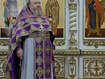 В понедельник третьей седмицы Великого поста Правящий Архиерей совершил Литургию Преждеосвященных Даров в храме святителя Митрофана Воронежского села Верхний Мамон