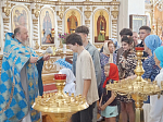 В Свято-Митрофановском храме села Верхний Мамон состоялся молебен на начало учебного года и акция «Собери ребенка в школу» 