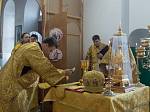 Архипастырь возглавил престольные торжества в храме Преображения Господня села Заброды Калачеевского района