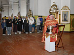 Молебен перед сдачей экзаменов в Репьёвке