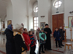 Учащиеся Монастырщинской школы посетили с экскурсией храм в честь Богоявления Господня с. Сухой Донец