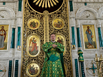 Епископ Россошанский и Острогожский Дионисий возглавил служение Божественной литургии в Свято-Ильинском кафедральном соборе города Россоши