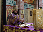 В Неделю 2-ю Великого поста Преосвященнейший епископ Дионисий совершил Литургию свт. Василия Великого в Свято-Ильинском кафедральном соборе города Россошь