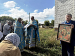 В день престольного праздника в храме иконы Божией Матери «Неопалимая купина» хутора Переездной Павловского района соборно совершена первая Литургия