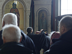 В Неделю Торжества Православия Правящий Архиерей совершил Божественную литургию в Свято-Ильинском кафедральном соборе города Россошь