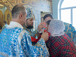 Епископ Дионисий совершил Божественную литургию в Свято-Введенском храме поселка городского типа Ольховатка