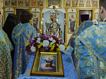 Правящий Архиерей совершил Божественную литургию в храме в честь иконы Божией Матери «Спорительница хлебов» села Галиевка Богучарского района