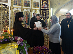 В пятницу 2-й седмицы Великого поста правящий архиерей совершил Литургию Преждеосвященных Даров в Казанском храме с. Гнилое